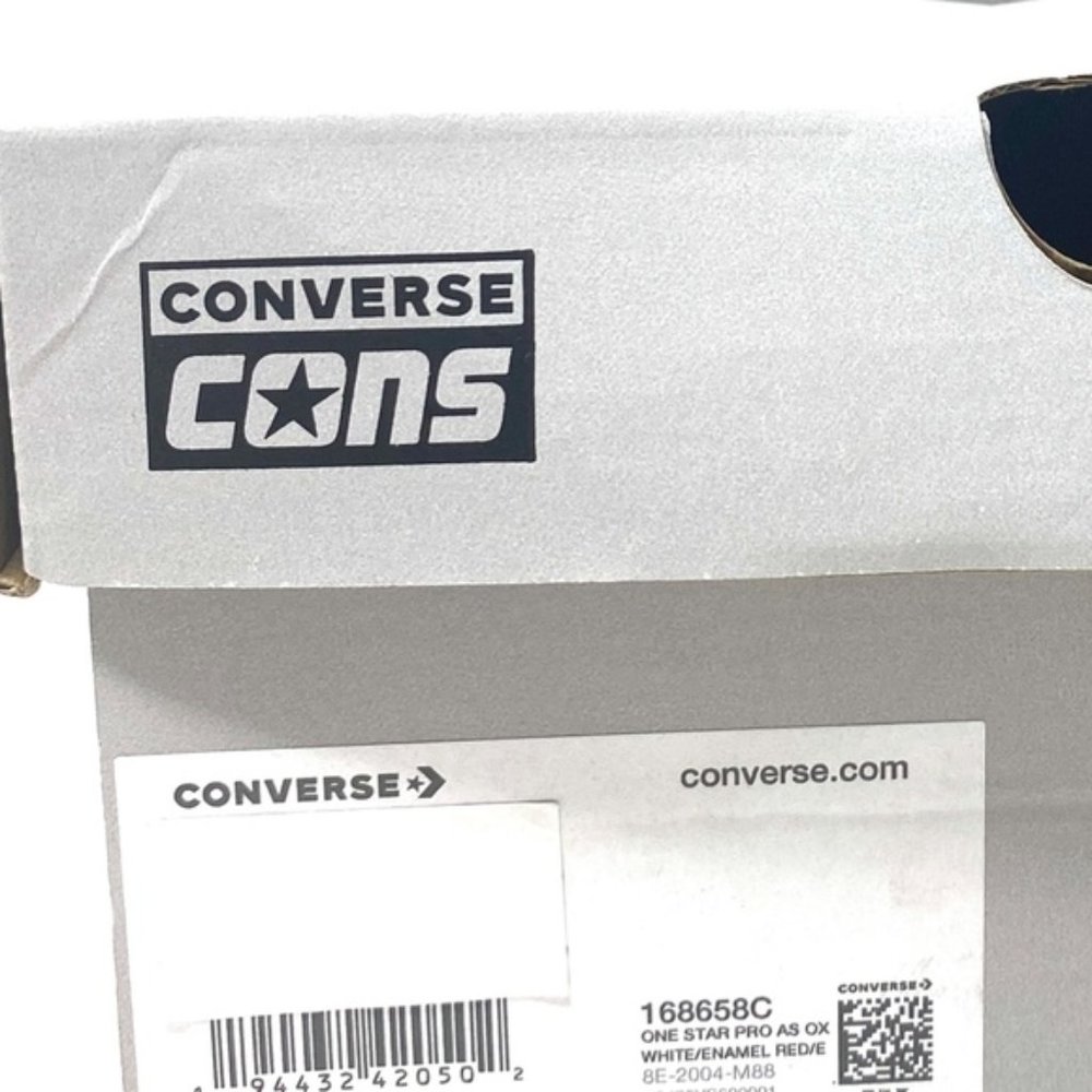 Converse CONS One Star Pro AS Low Top White Women Leather Size Sneakers 168658C - Picture 9 of 10